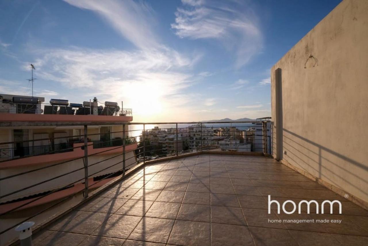 Piraeus Homm Apartment In Kazanova Str Sea View Esterno foto